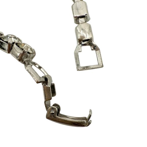 vintage Smart Set Coro single strand clear Rhinestones Bracelet costume jewelry - Picture 8 of 9